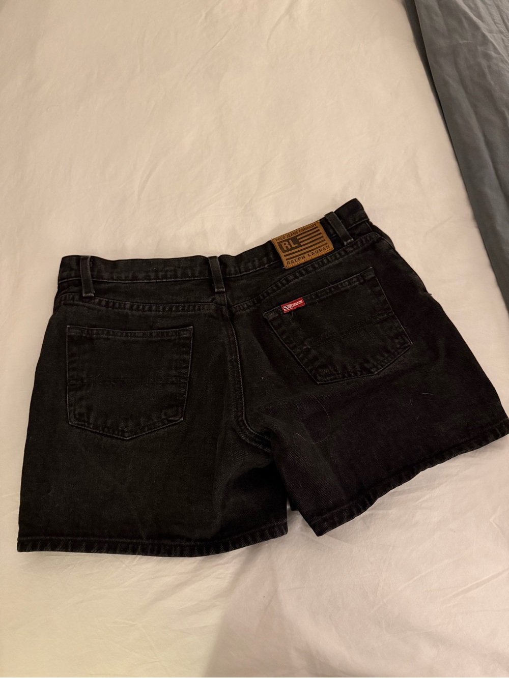 Vintage Red Tab Ralph Lauren Black Shorts